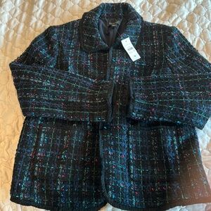 Ann Taylor multicolored blazer size 12 new with tags